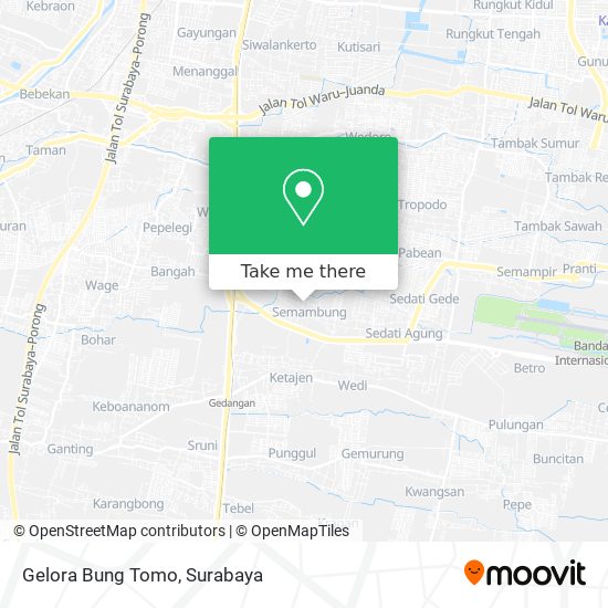 Gelora Bung Tomo map