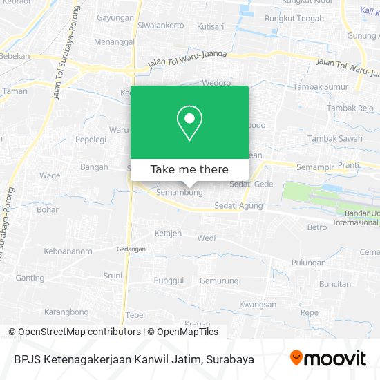BPJS Ketenagakerjaan Kanwil Jatim map