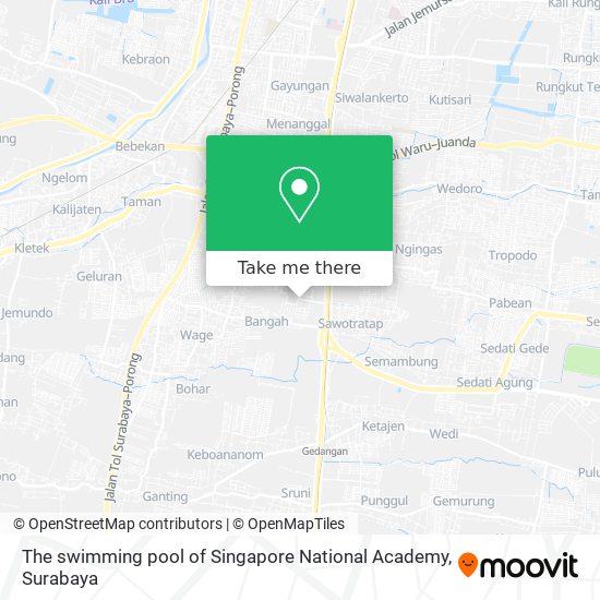 The swimming pool of Singapore National Academy map