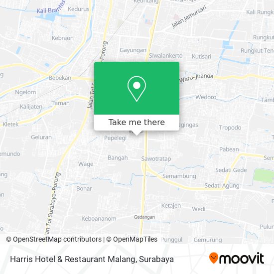 Harris Hotel & Restaurant Malang map