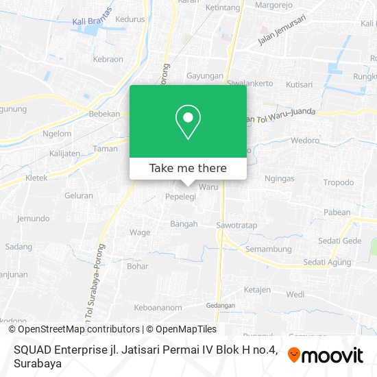 SQUAD Enterprise jl. Jatisari Permai IV Blok H no.4 map