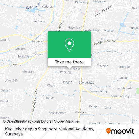 Kue Leker depan Singapore National Academy map