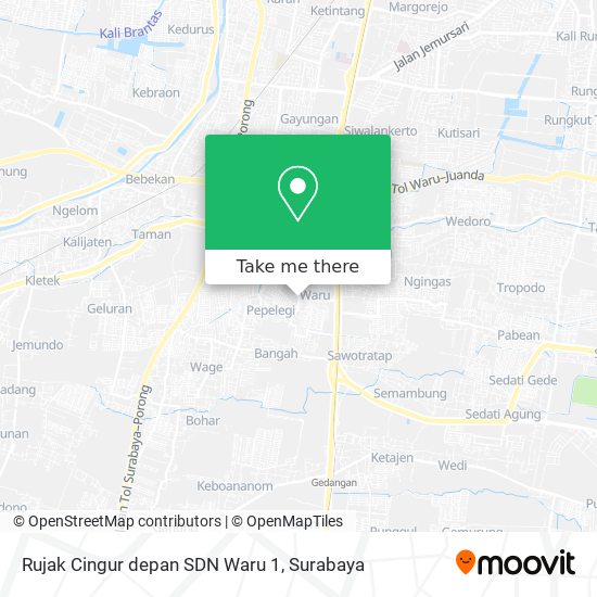 Rujak Cingur depan SDN Waru 1 map