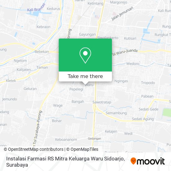 Instalasi Farmasi RS Mitra Keluarga Waru Sidoarjo map