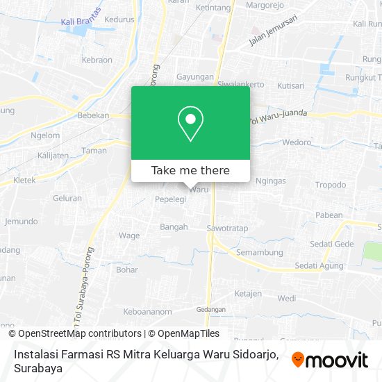 Instalasi Farmasi RS Mitra Keluarga Waru Sidoarjo map