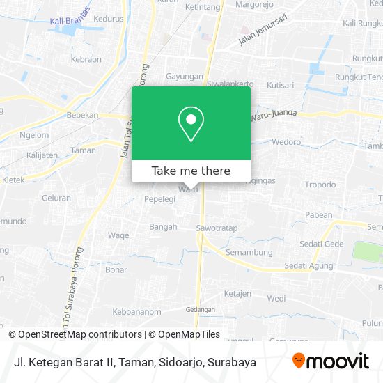 Jl. Ketegan Barat II, Taman, Sidoarjo map