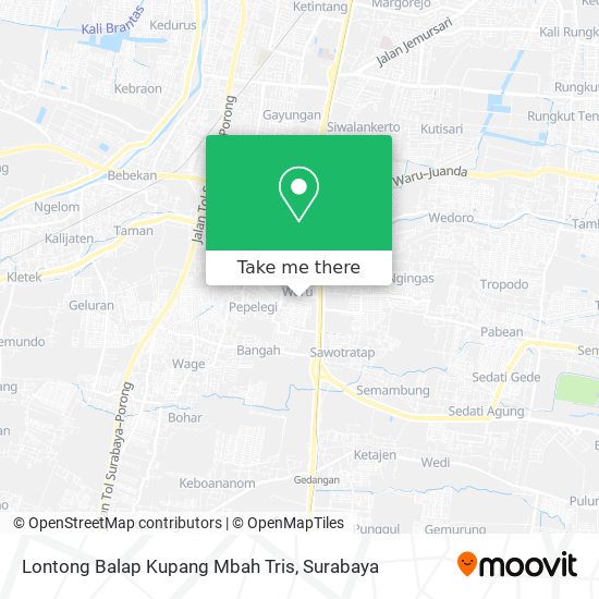 Lontong Balap Kupang Mbah Tris map