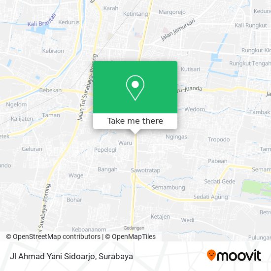 Jl Ahmad Yani Sidoarjo map