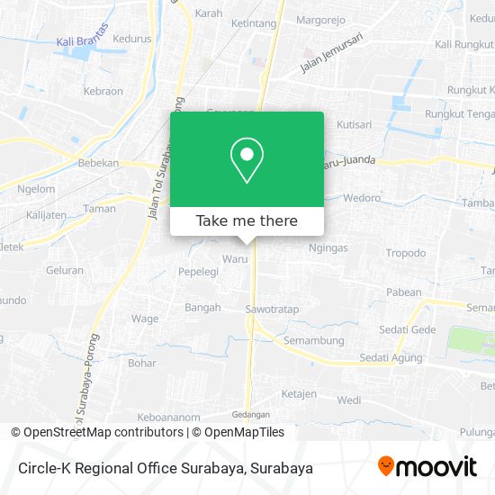 Circle-K Regional Office Surabaya map