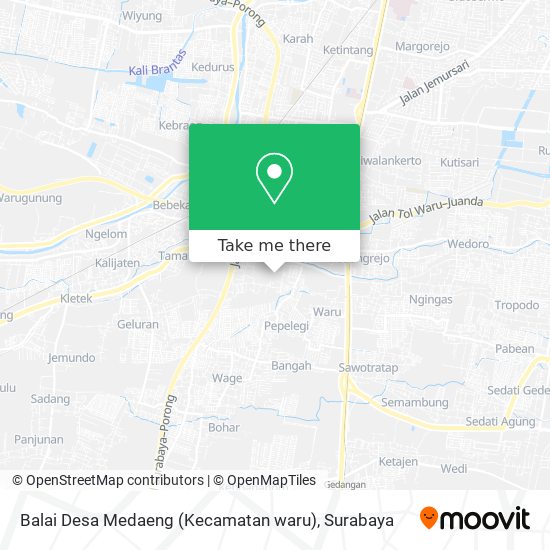 Balai Desa Medaeng (Kecamatan waru) map