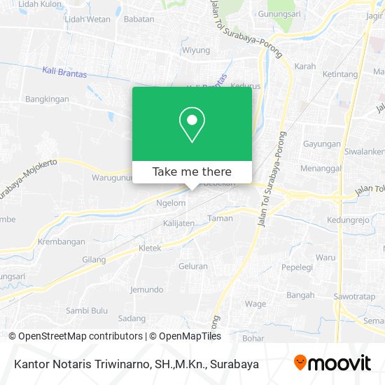 Kantor Notaris Triwinarno, SH.,M.Kn. map