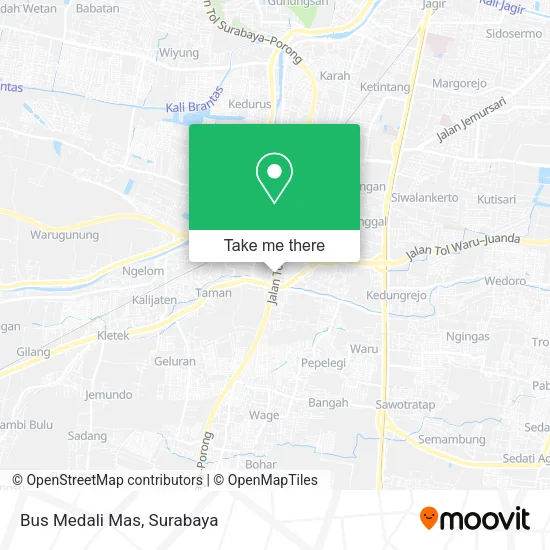 Bus Medali Mas map