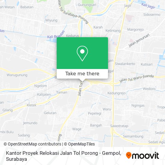 Kantor Proyek Relokasi Jalan Tol Porong - Gempol map
