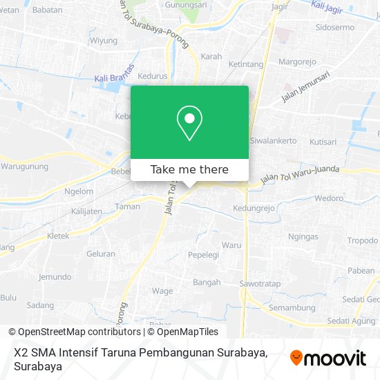 X2 SMA Intensif Taruna Pembangunan Surabaya map