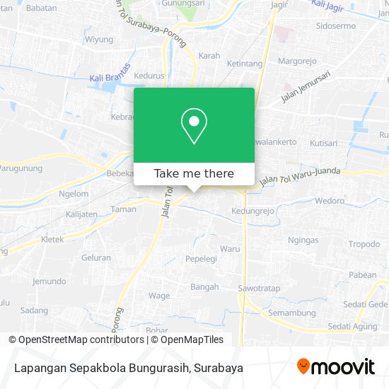 Lapangan Sepakbola Bungurasih map