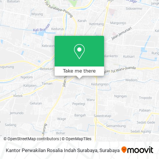 Kantor Perwakilan Rosalia Indah Surabaya map