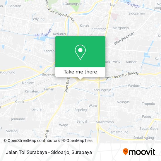 Jalan Tol Surabaya - Sidoarjo map