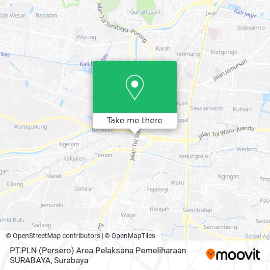 PT.PLN (Persero) Area Pelaksana Pemeliharaan SURABAYA map