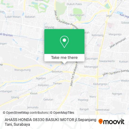 AHASS HONDA  08330 BASUKI MOTOR jl.Sepanjang Tani map