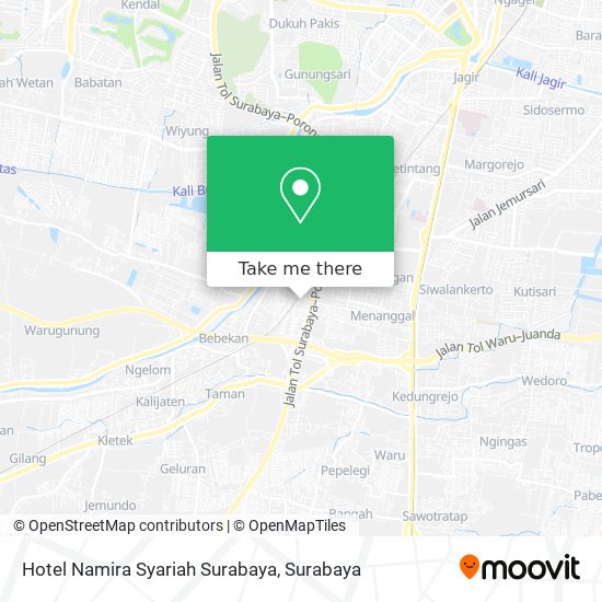 Hotel Namira Syariah Surabaya map