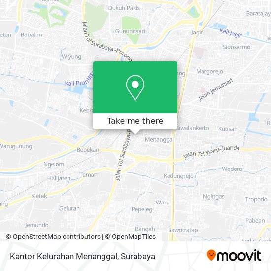 Kantor Kelurahan Menanggal map