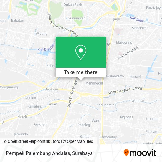 Pempek Palembang Andalas map