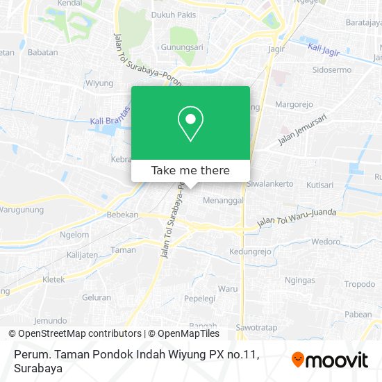 Perum. Taman Pondok Indah Wiyung PX no.11 map