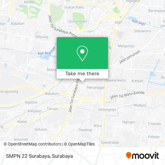 SMPN 22 Surabaya map