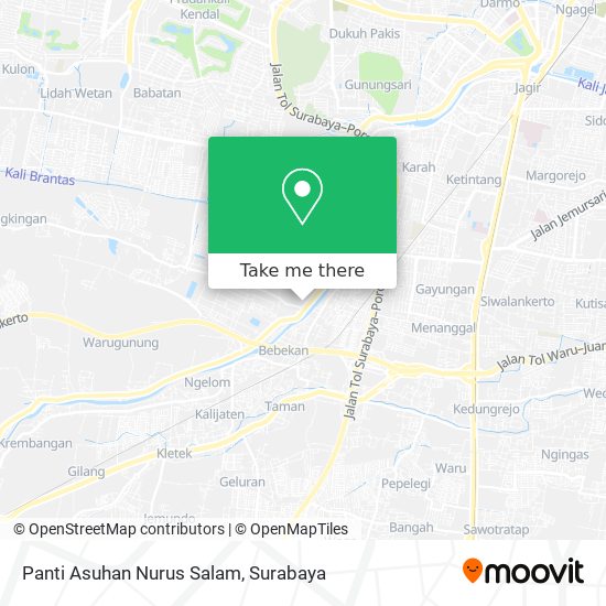 Panti Asuhan Nurus Salam map