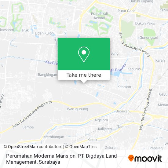 Perumahan Moderna Mansion, PT. Digdaya Land Management map