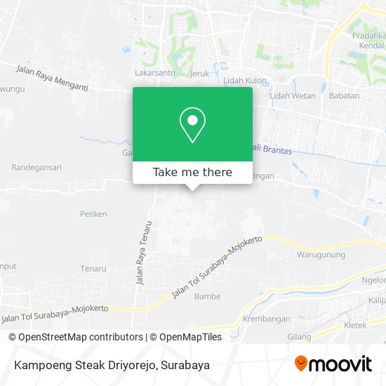 Kampoeng Steak Driyorejo map