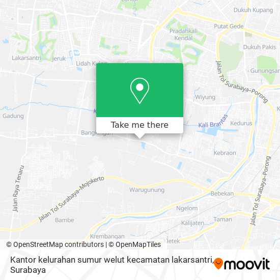 Kantor kelurahan sumur welut kecamatan lakarsantri map