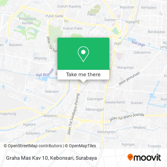 Graha Mas Kav 10, Kebonsari map