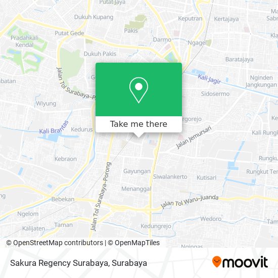 Sakura Regency Surabaya map