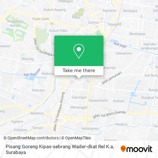 Pisang Goreng Kipas-sebrang Wader-dkat Rel K.a map