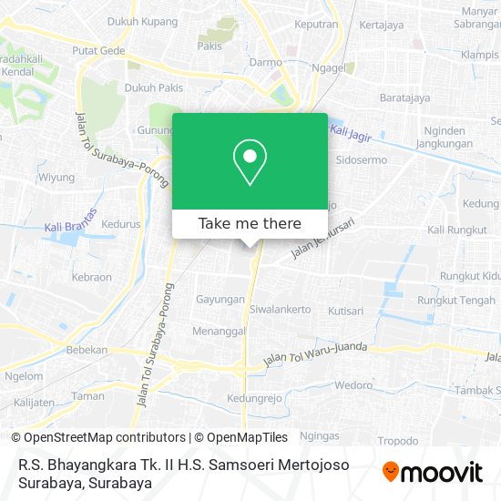 R.S. Bhayangkara Tk. II H.S. Samsoeri Mertojoso Surabaya map