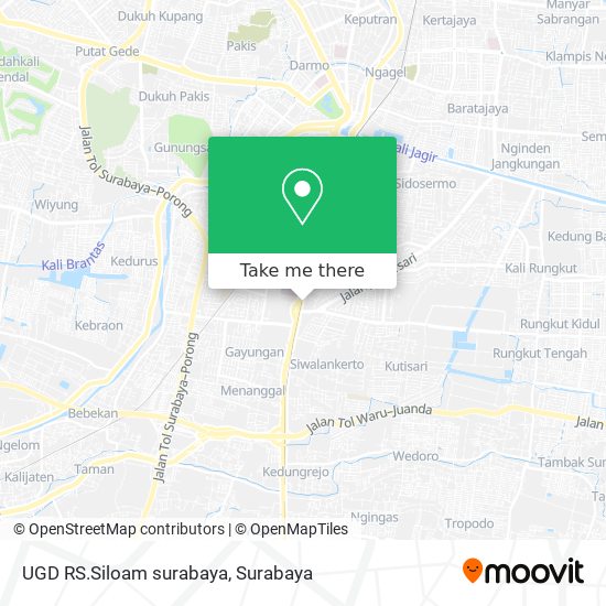 UGD RS.Siloam surabaya map