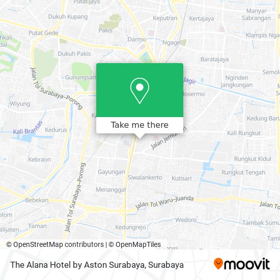 The Alana Hotel by Aston Surabaya map