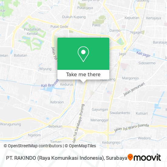 PT. RAKINDO (Raya Komunikasi Indonesia) map