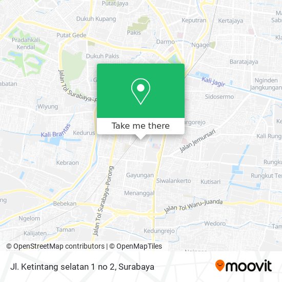 Jl. Ketintang selatan 1 no 2 map