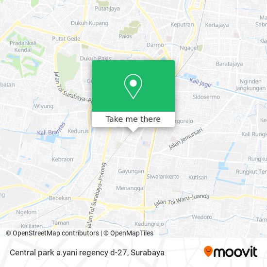 Central park a.yani regency d-27 map