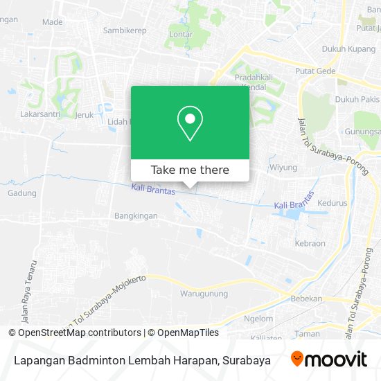 Lapangan Badminton Lembah Harapan map