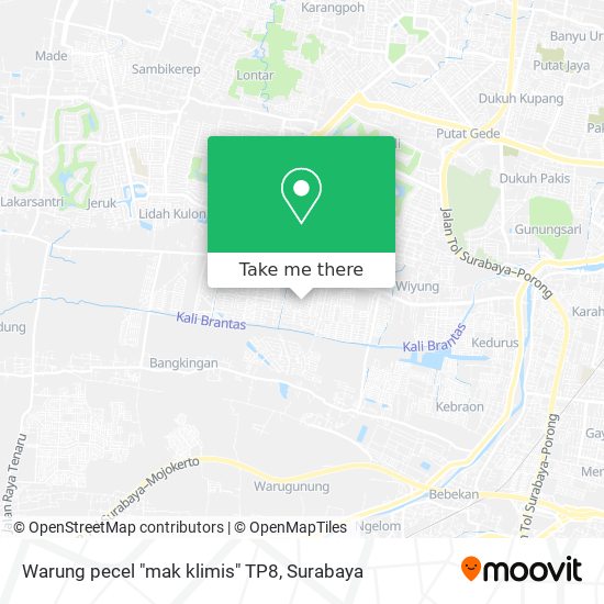 Warung pecel "mak klimis" TP8 map