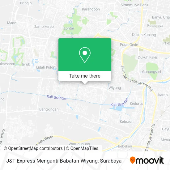 J&T Express Menganti Babatan Wiyung map