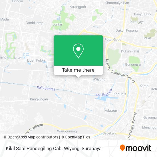 Kikil Sapi Pandegiling Cab. Wiyung map