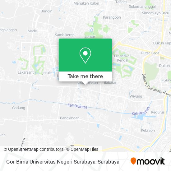 Gor Bima Universitas Negeri Surabaya map
