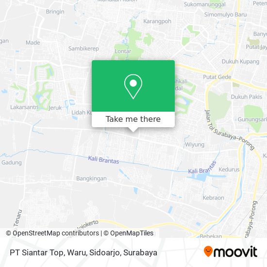 PT Siantar Top, Waru, Sidoarjo map