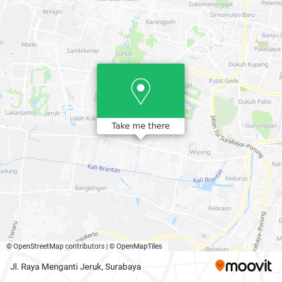 Jl.  Raya Menganti Jeruk map