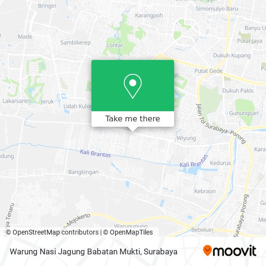 Warung Nasi Jagung Babatan Mukti map