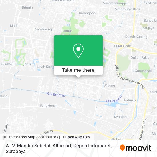 ATM Mandiri Sebelah Alfamart, Depan Indomaret map